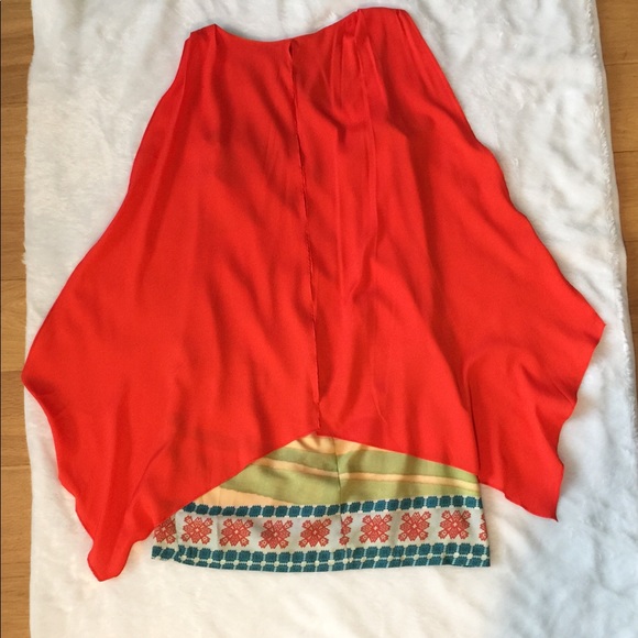 4 small Eva Franco Anthropologie orange dress - Picture 11 of 12